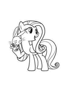 Fluttershy 29 coloring page