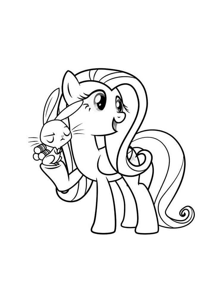 Fluttershy 29 coloring page