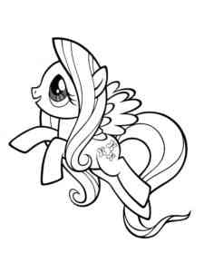 Fluttershy 3 coloring page