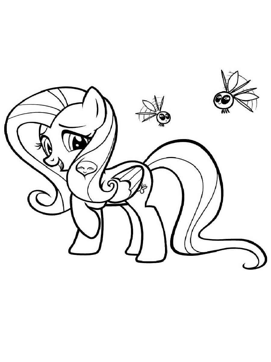 Fluttershy 30 coloring page