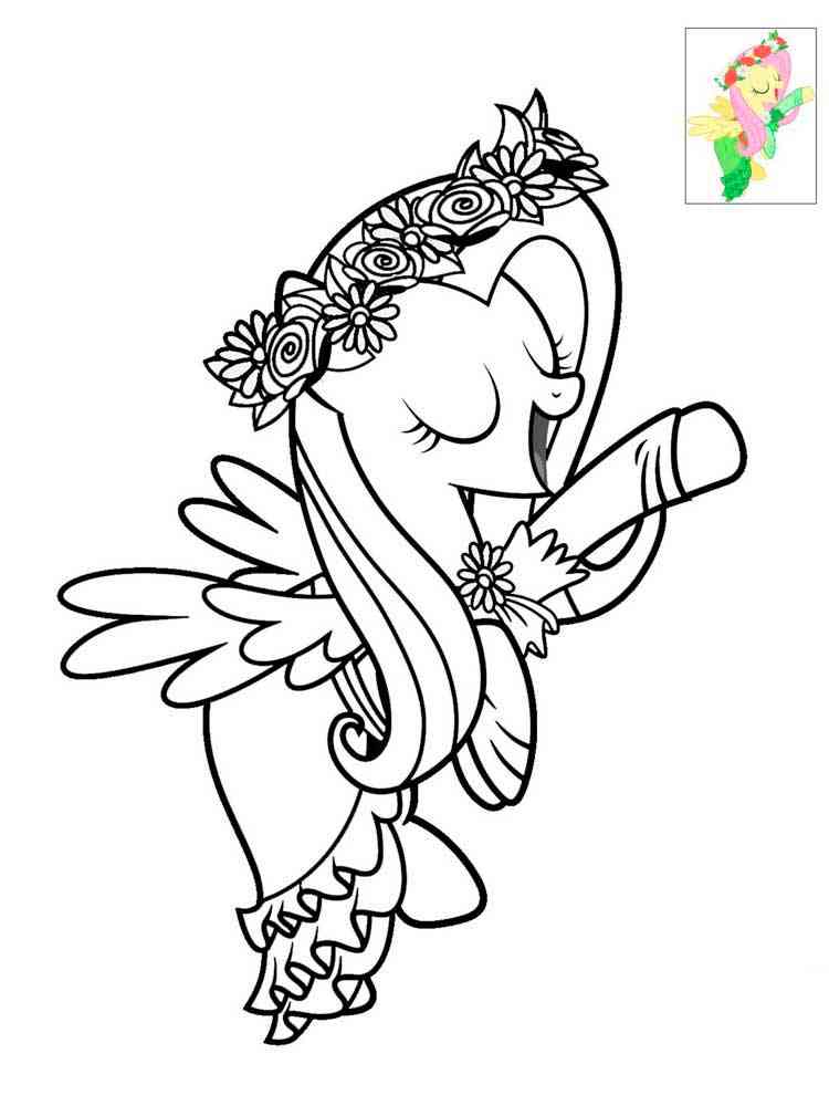 Fluttershy 31 coloring page