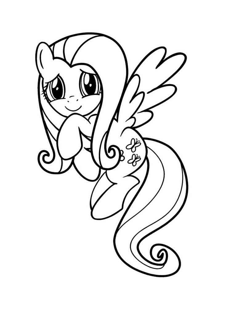 Fluttershy 33 coloring page