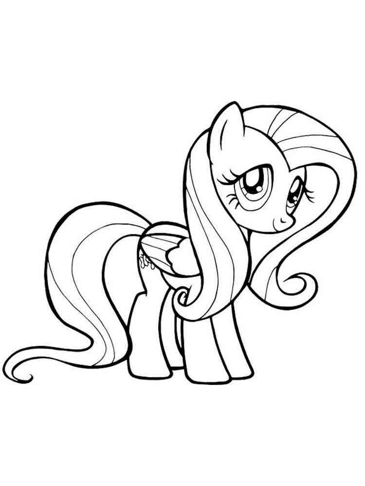 Fluttershy 34 coloring page