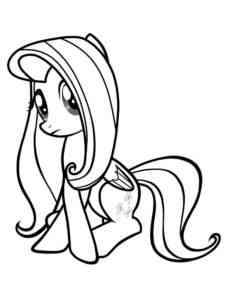 Fluttershy 35 coloring page