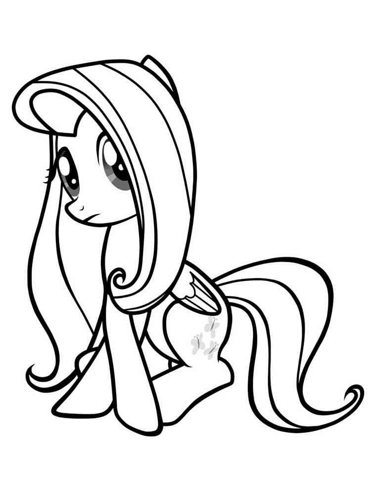 Fluttershy 35 coloring page