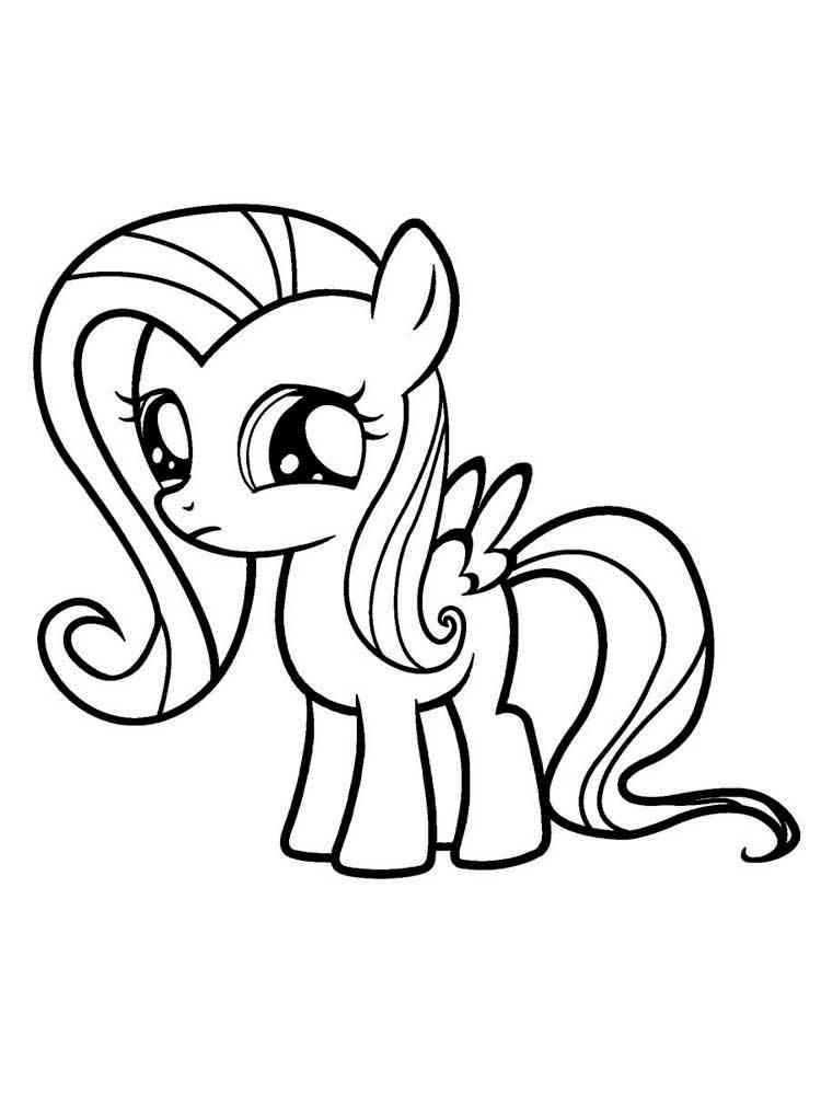 Fluttershy 37 coloring page