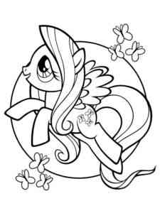 Fluttershy 39 coloring page