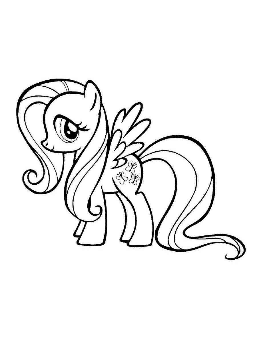 Fluttershy 40 coloring page