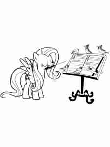 Fluttershy 42 coloring page