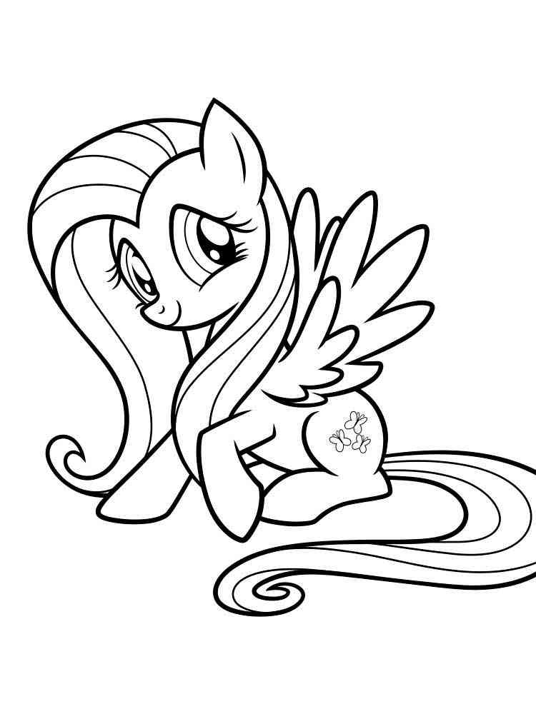 Fluttershy 43 coloring page
