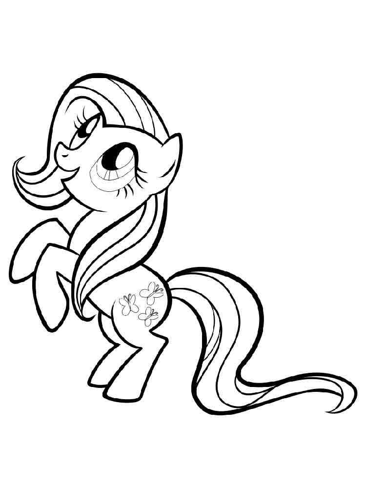Fluttershy 44 coloring page