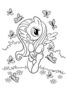 Fluttershy 47 coloring page