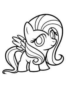 Fluttershy 5 coloring page