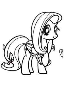 Fluttershy 6 coloring page