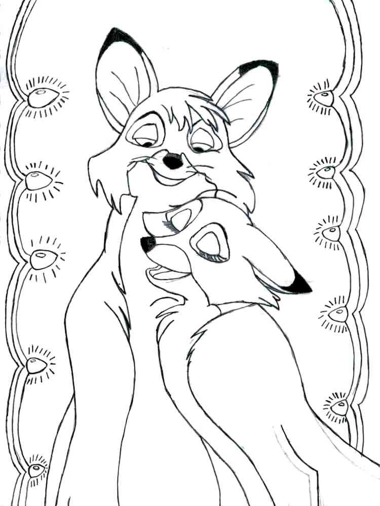 Fox And The Hound 1 coloring page