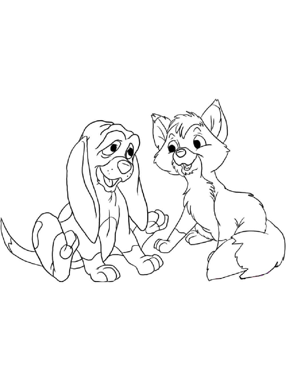 Fox And The Hound 12 coloring page