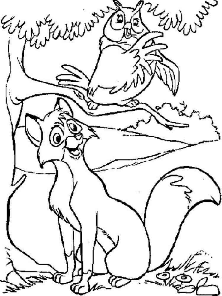 Fox And The Hound 4 coloring page