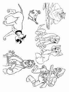 Fox And The Hound 5 coloring page