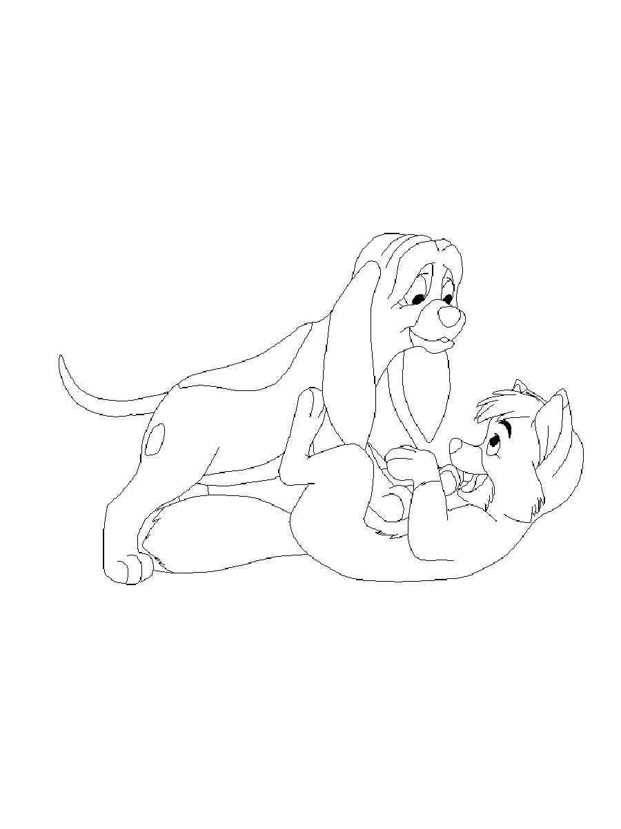 Fox And The Hound 8 coloring page