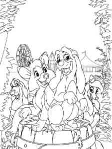 Fox And The Hound 9 coloring page