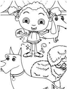 Franny’s Feet 1 coloring page