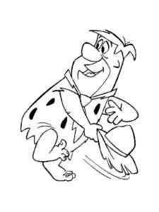 Fred Flintstone 11 coloring page