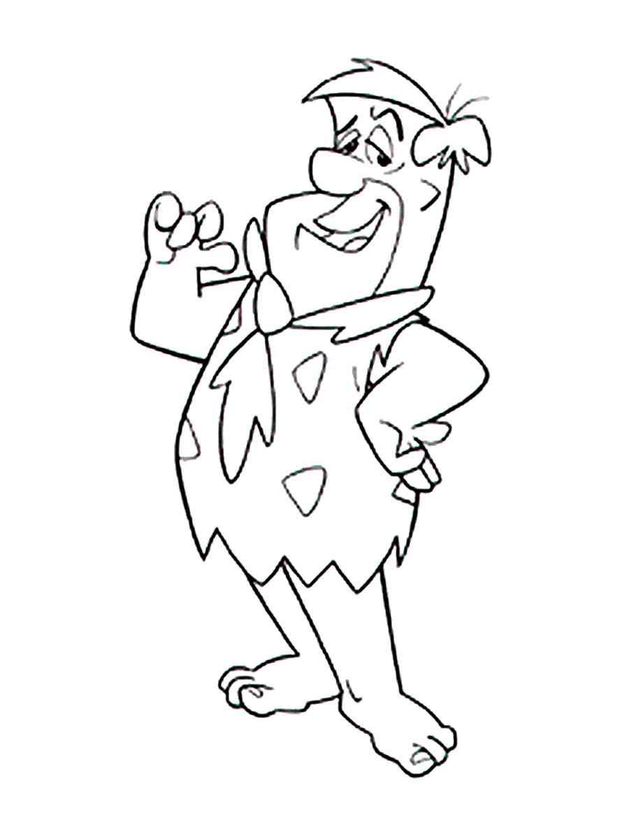 Fred Flintstone 12 coloring page