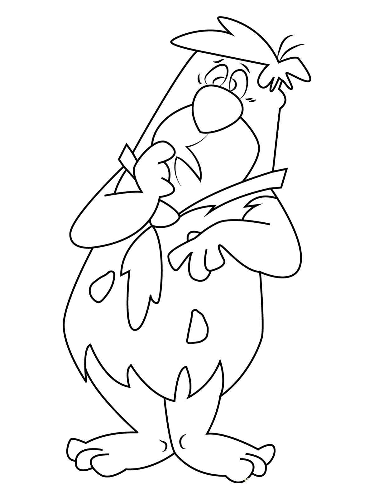 Fred Flintstone 4 coloring page