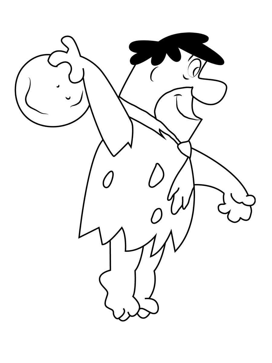 Fred Flintstone 5 coloring page