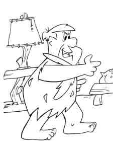 Fred Flintstone 6 coloring page