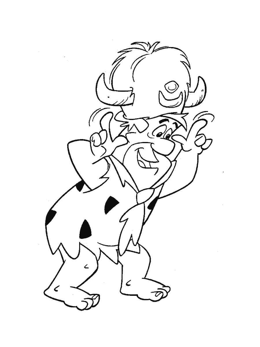 Fred Flintstone 7 coloring page
