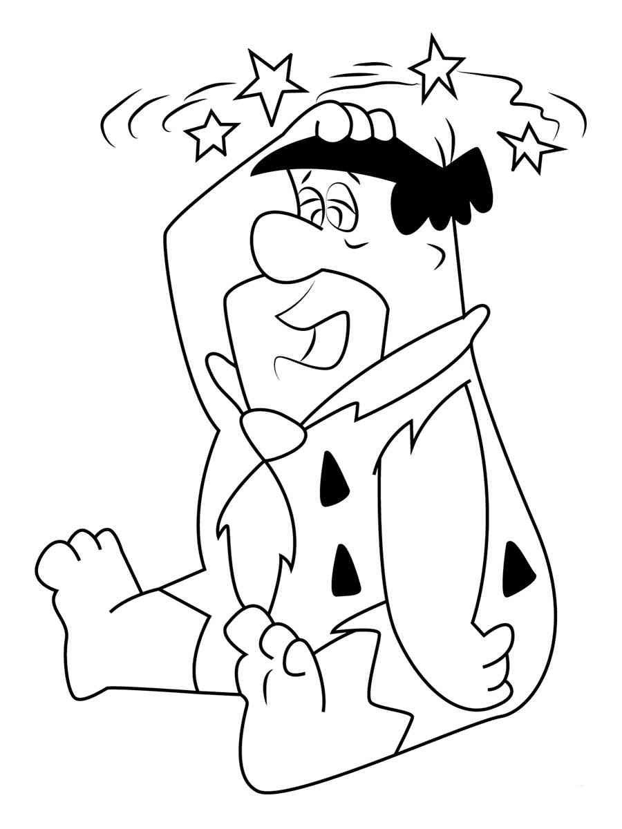Fred Flintstone 9 coloring page