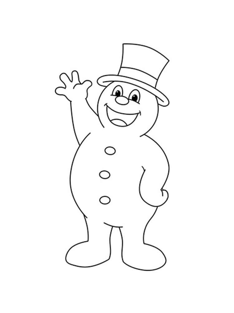 Frosty the Snowman 12 coloring page