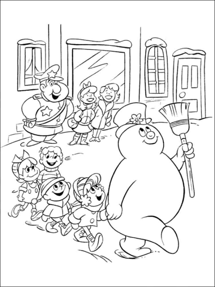 Frosty the Snowman 2 coloring page