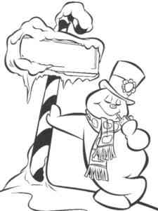 Frosty the Snowman 4 coloring page