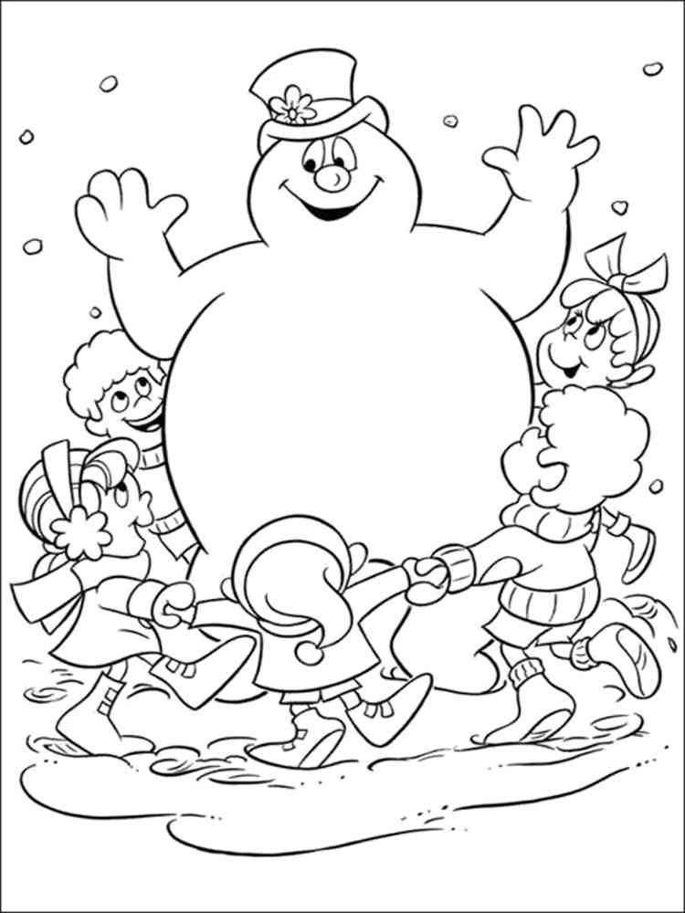 Frosty the Snowman 6 coloring page