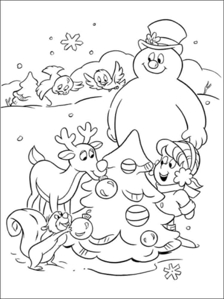 Frosty the Snowman 7 coloring page