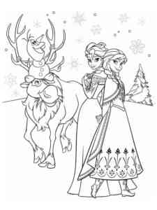 Frozen 101 coloring page