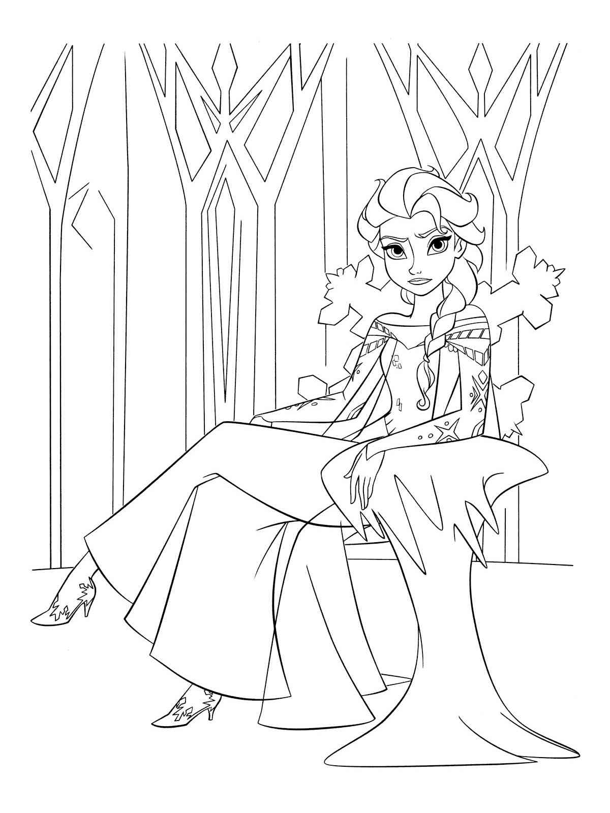 Frozen 17 coloring page