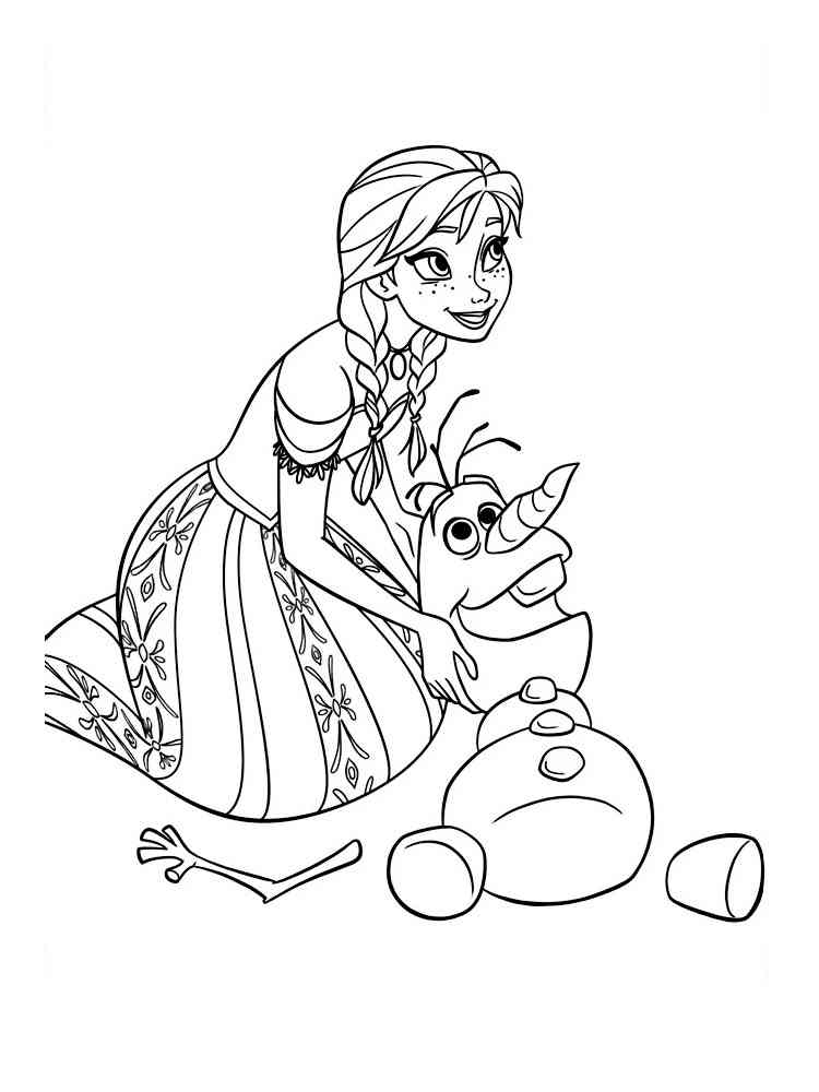 Frozen 19 coloring page