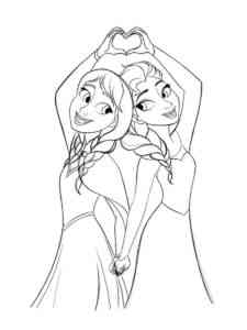 Frozen 25 coloring page