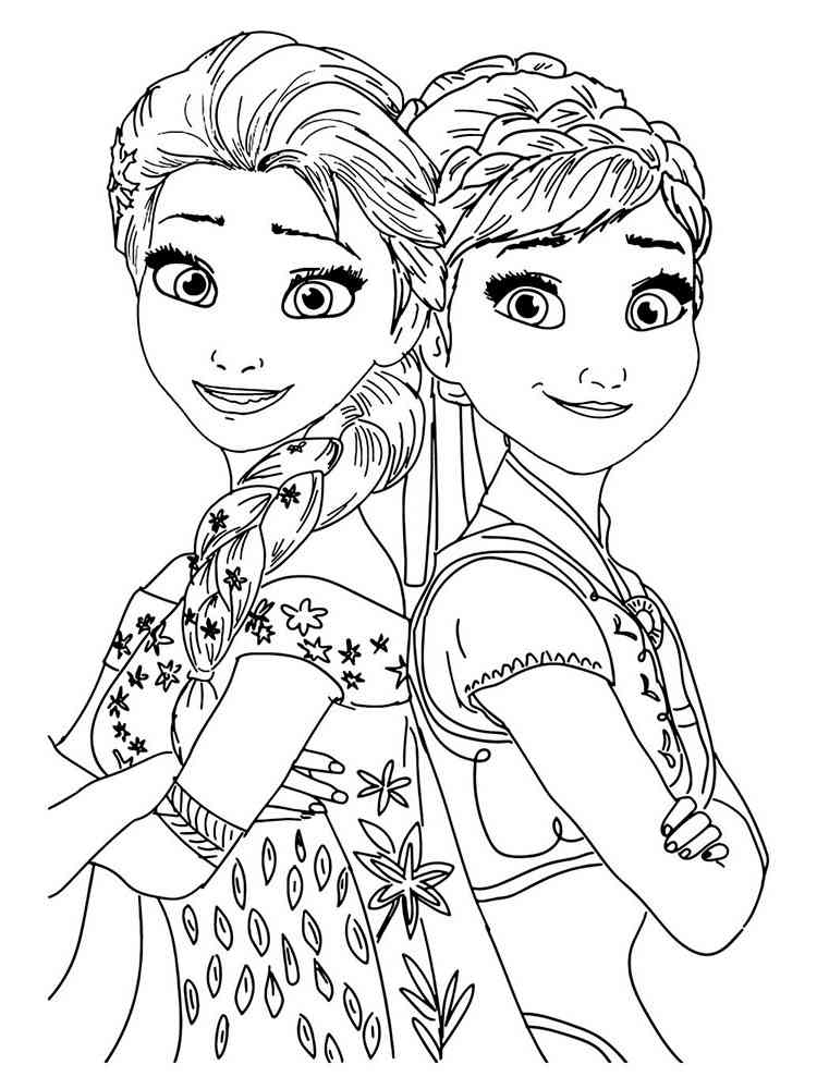 Frozen 32 coloring page