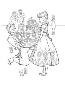 Frozen 37 coloring page