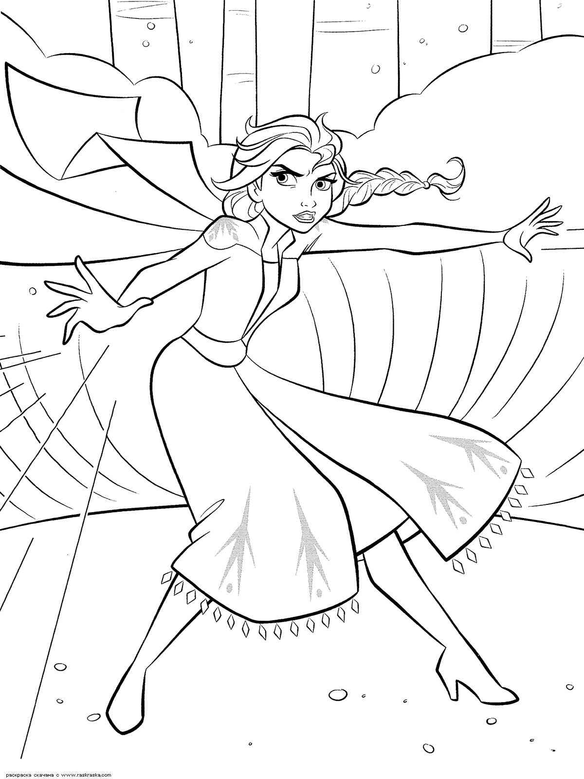 Frozen 4 coloring page