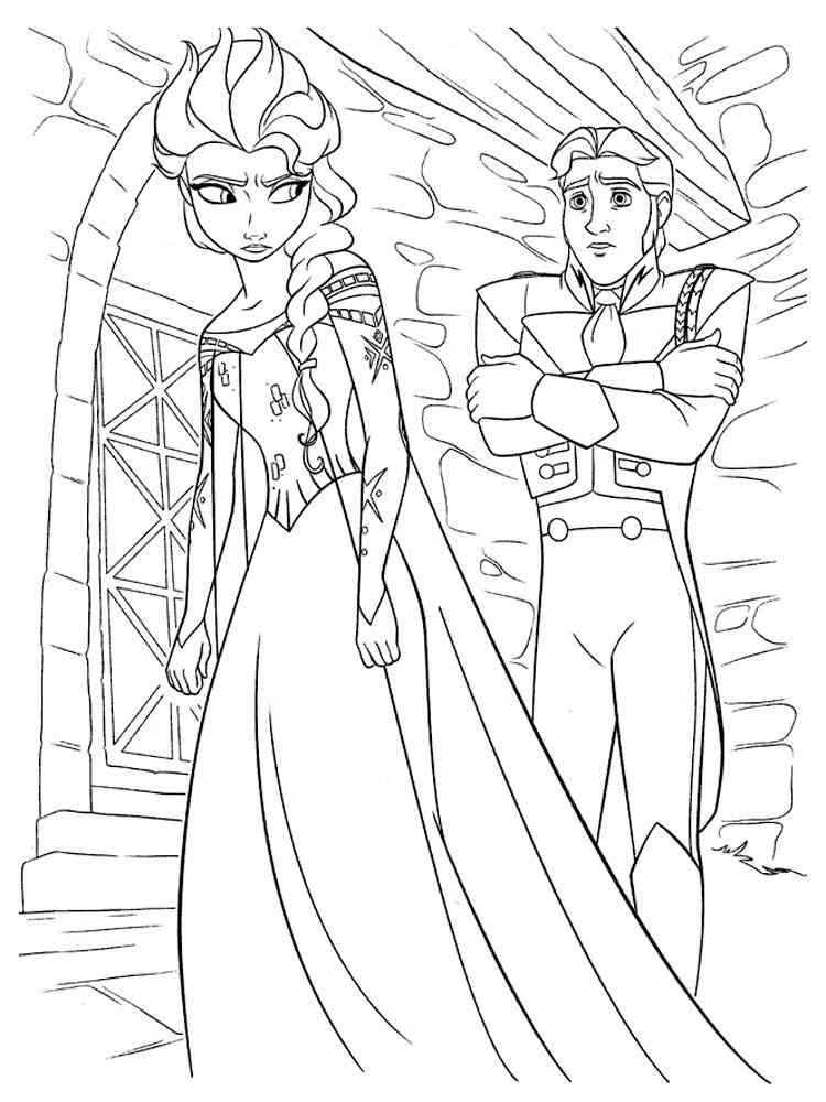 Frozen 42 coloring page