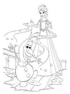 Frozen 52 coloring page