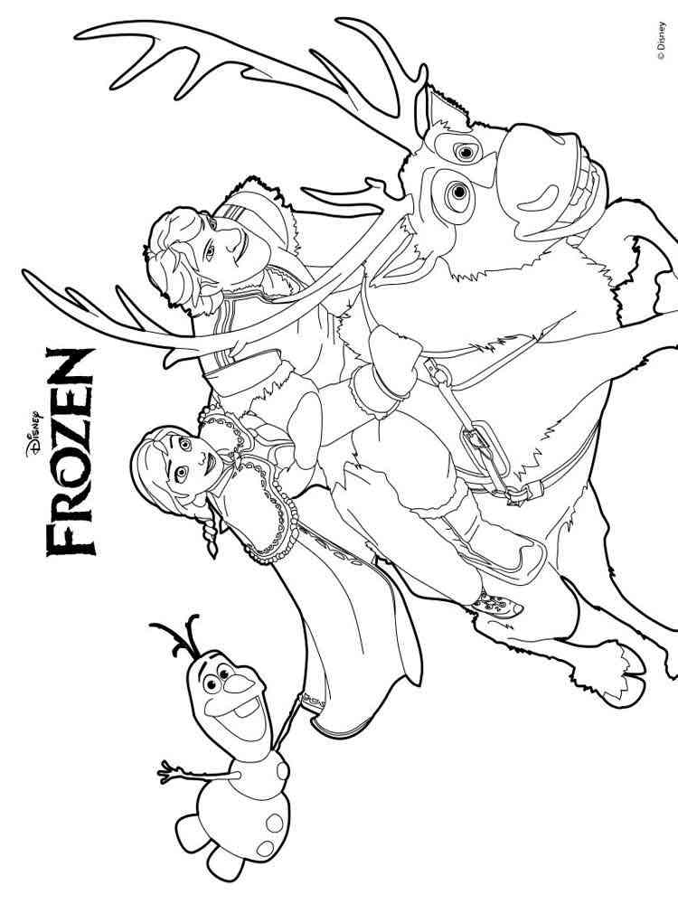 Frozen 53 coloring page