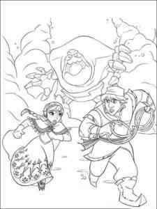 Frozen 61 coloring page