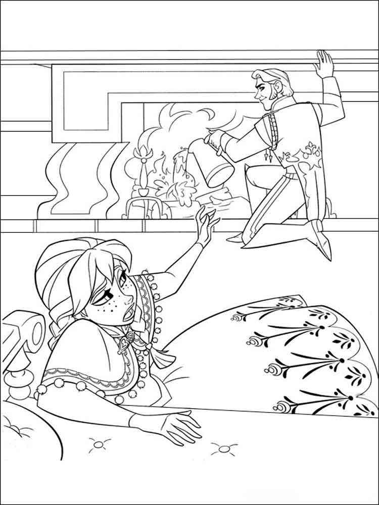 Frozen 64 coloring page