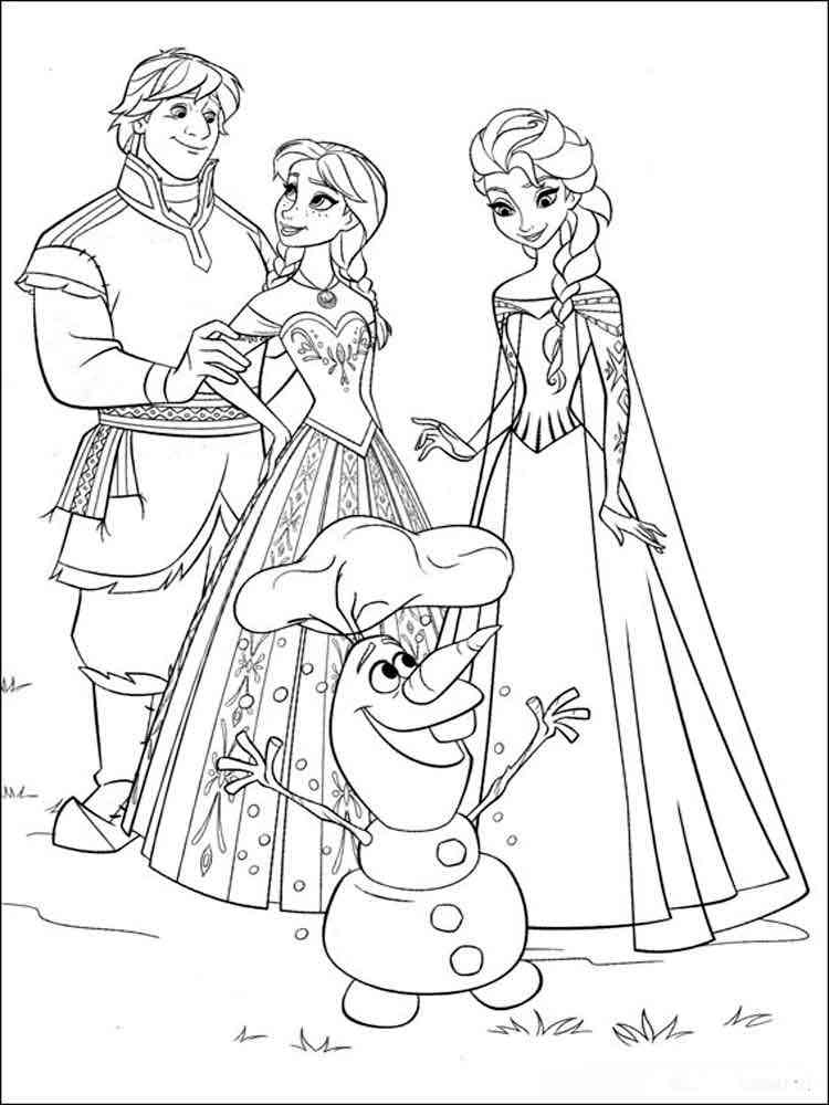 Frozen 70 coloring page